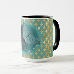 Mug Papillon bleu lune
