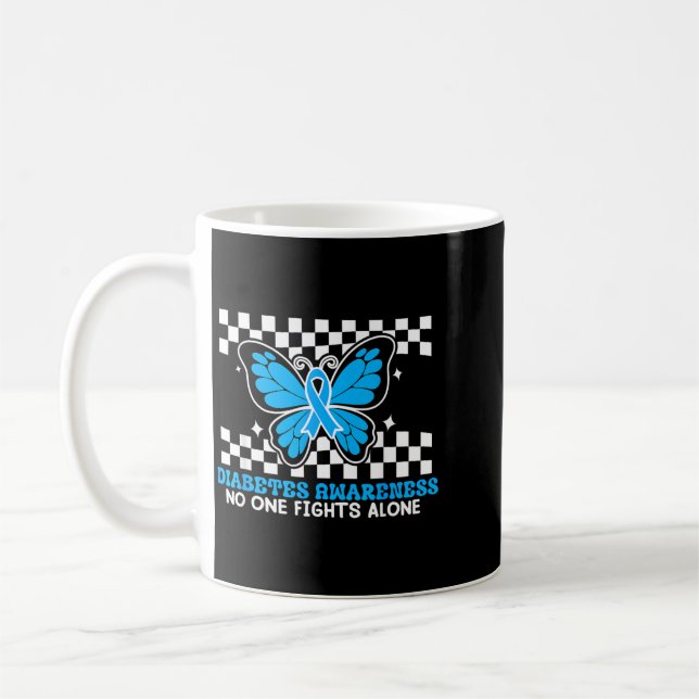 Mug Papillon Bleu Pour La Famille De Sensibilisation A (Gauche)
