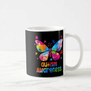 Mug Papillon coloré de sensibilisation à l'autisme Puz