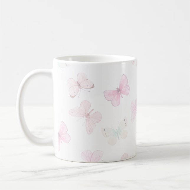 Mug Papillon couleurs pastel (Gauche)