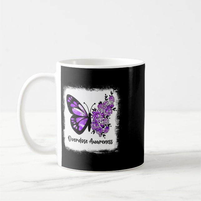 Mug Papillon Daisy Blanchi Ruban Violet Overdose Ah (Gauche)