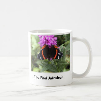 Mug papillon d'amiral rouge, amiral rouge