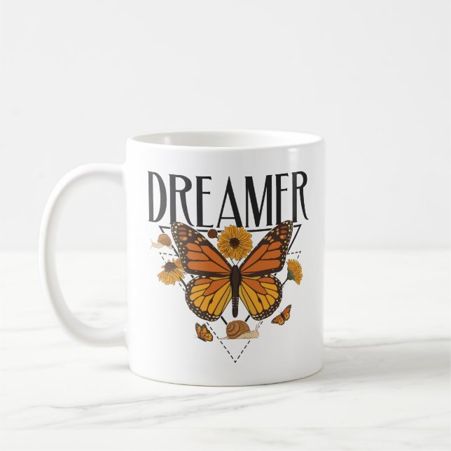 Mug Papillon de Dreamer mignon papillon inspirationnel (Gauche)