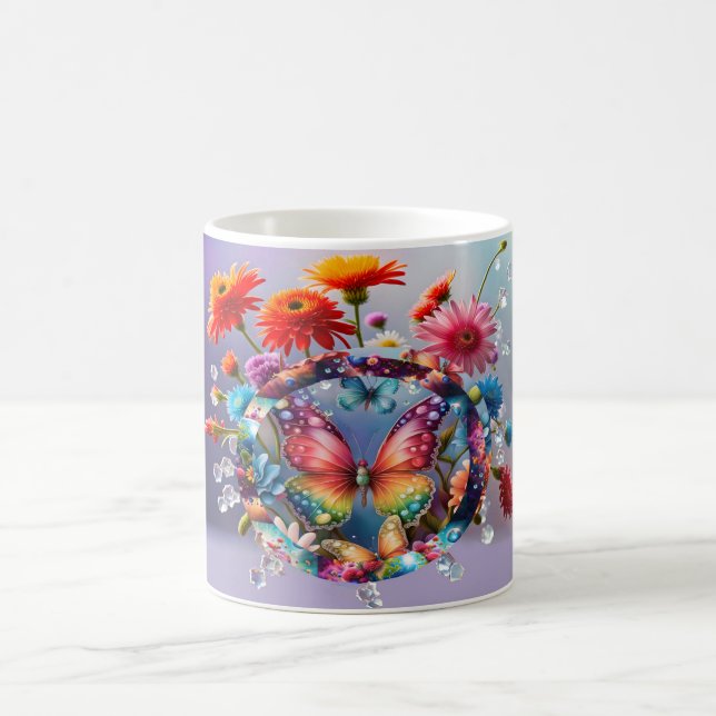 Mug Papillon de fleurs (Centre)