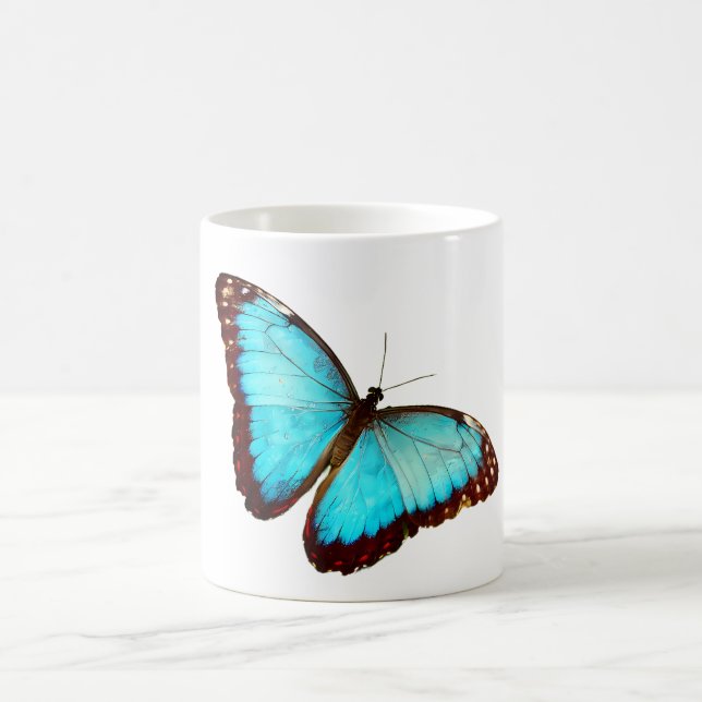 Mug Papillon de la forêt tropicale du Morpho bleu (Centre)
