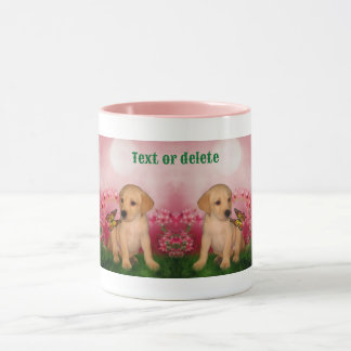 Mug Papillon de marionnette Labrador Chien Art personn