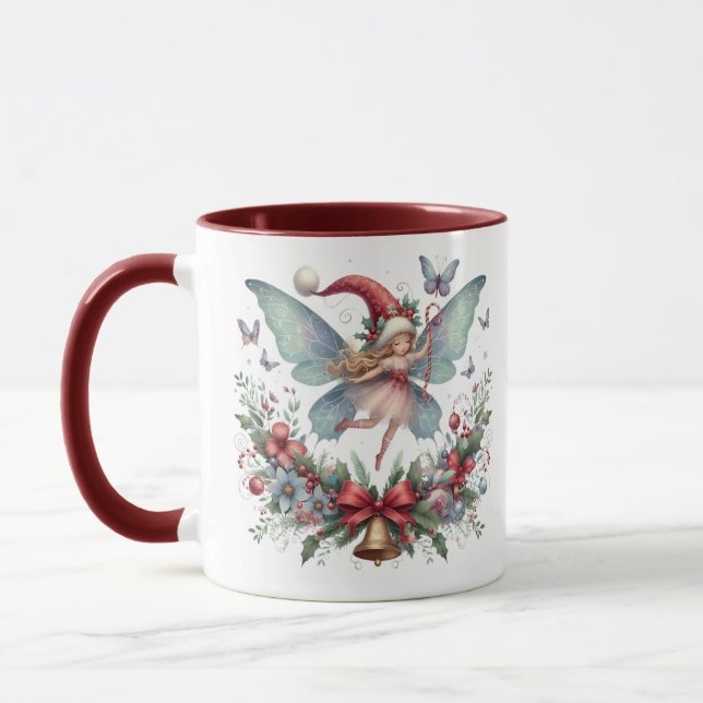 Mug Papillon de Noël fée  (Gauche)