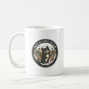 Mug Papillon de nuit Chat POD Vector Art - Papillon de