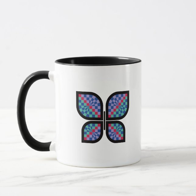 Mug Papillon de radiance mosaïque (Gauche)