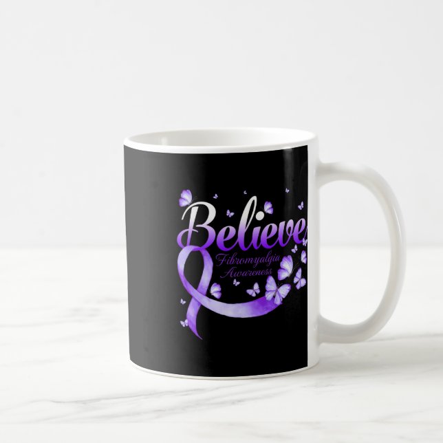 Mug Papillon de sensibilisation à la fibromyalgie 1 (Droite)