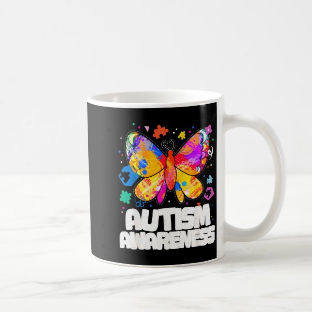 Mug Papillon de sensibilisation à l'autisme soutien au (Droite)