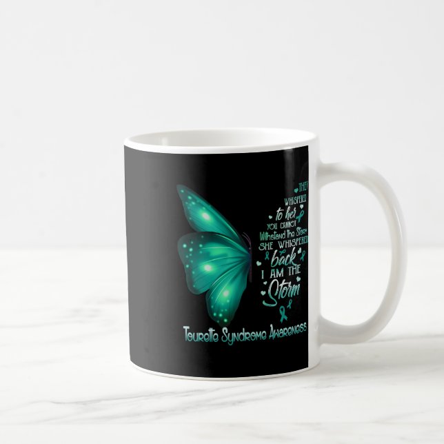 Mug Papillon de sensibilisation au syndrome de Tourett (Droite)