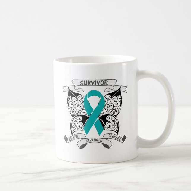 Mug Papillon de survivant de myasthénie gravis (Droite)