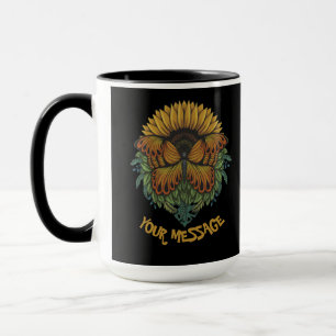 Mug Papillon de tournesol en or urbain Warrior