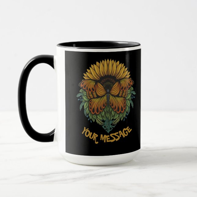 Mug Papillon de tournesol en or urbain Warrior (Gauche)