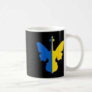 Mug Papillon de violon de paix d'Ukraine Drapeau ukrai