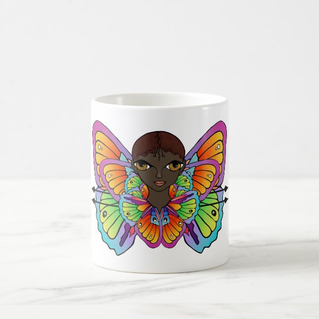 Mug papillon Débardeur féminine (Centre)