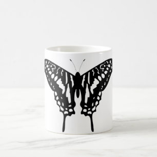 Mug Papillon décoratif noir