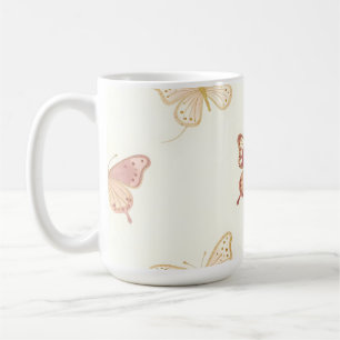 Mug Papillon délicat motif sans couture