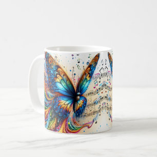 Mug Papillon éclaboussure arc-en-ciel