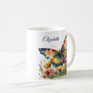 Mug Papillon et pâte à café Fleur sauvage
