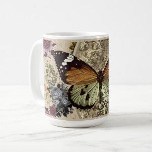 Mug Papillon et pâte à café Rose