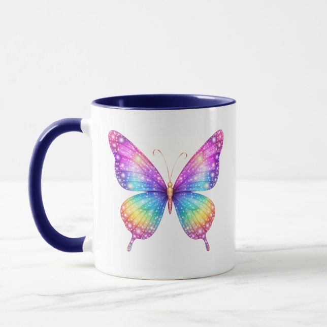 Mug Papillon Étincelant (Gauche)