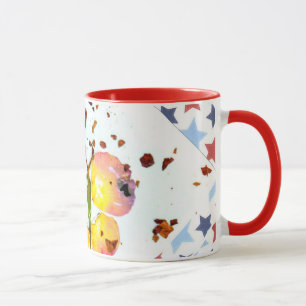 Mug Papillon étoilé, café rouge de la sonnerie