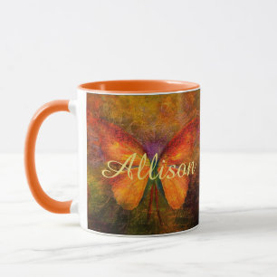 Mug Papillon fantaisie personnalisé  