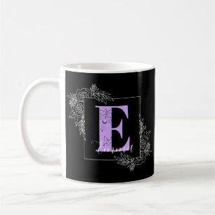 Mug Papillon floral pourpre Monogramme personnalisé - 