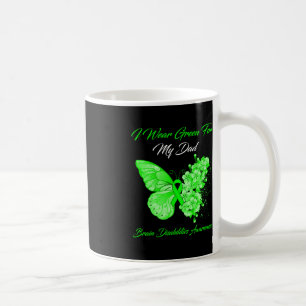 Mug Papillon Je Porte Vert Pour Mon Papa Cerveau Désab