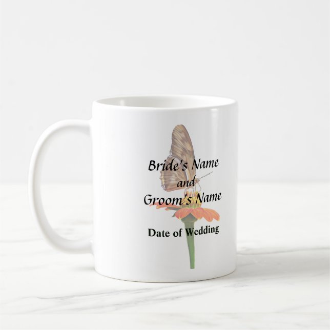 Mug Papillon Julia sur Zinnia II (Gauche)