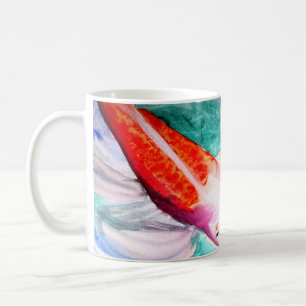 Mug Papillon Koi aquarelle japonais Poisson Art
