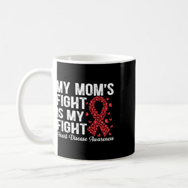Mug Papillon Le Combat de ma mère est mon combat Malad (Gauche)