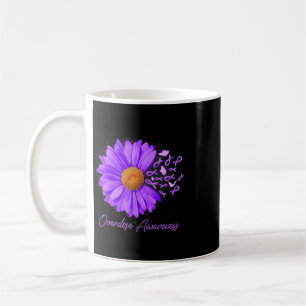 Mug Papillon Marguerite Ruban Violet Sensibilisation A