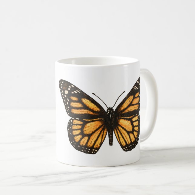 Mug Papillon monarque (Devant droit)