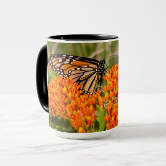 Mug papillon monarque, papillon sur Milkweed