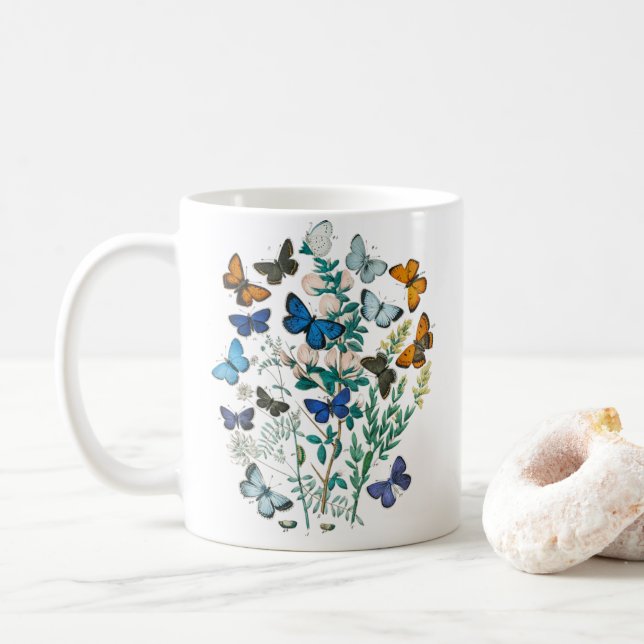 Mug Papillon Monarque - Papillons esthétiques (Avec donut)