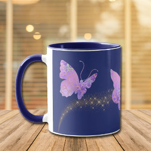 Mug Papillon Motif brillant personnalisé