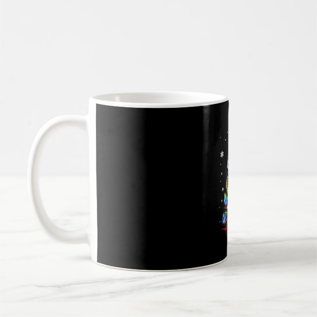 Mug Papillon Noël Arbre Lumières Femmes Filles Noël B (Gauche)