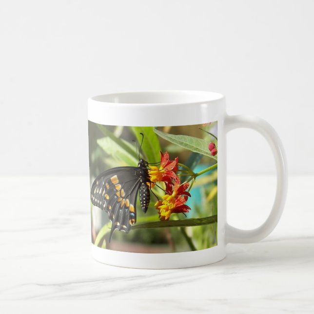 Mug Papillon noir à queue noire #2-mug (Droite)