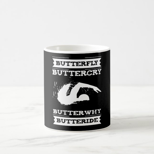 Mug Papillon papillon Buttercry pourquoi - Conception  (Centre)