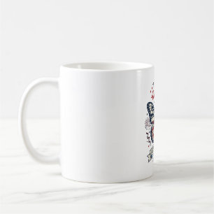 Mug Papillon Patriotique Bonne Fête du 4 Juillet Desig