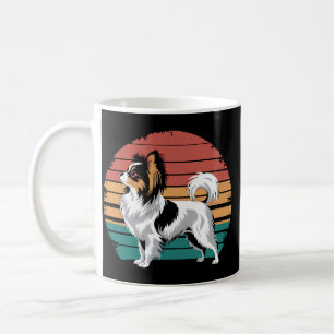 Mug Papillon Rétro Vintage Amateur de Chien Animal Pap