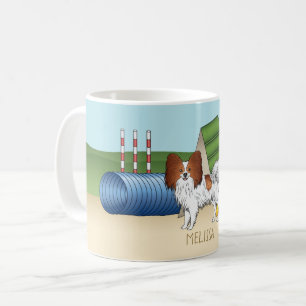 Mug Papillon Rouge Et Blanc Avec Équipement D'Agilité