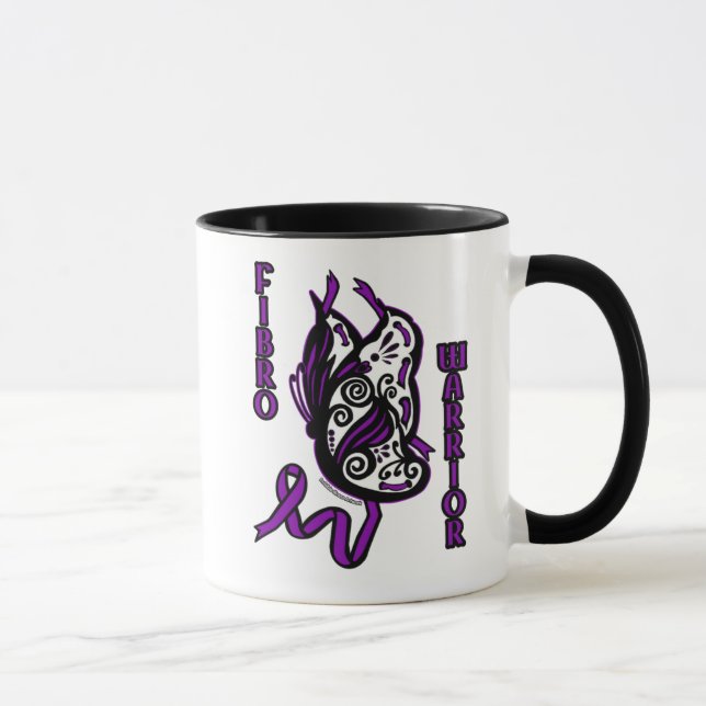 Mug Papillon/Ruban...Fibro (Droite)