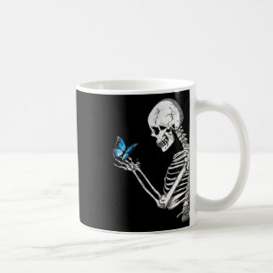 Mug Papillon Skull Skeleton Retro Halloween