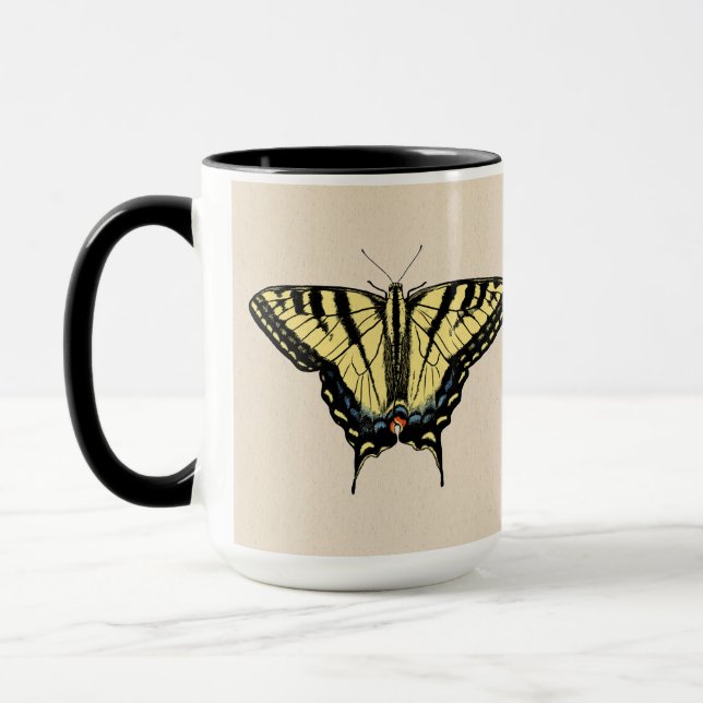 Mug Papillon Southwestern jaune Swallowtail (Gauche)
