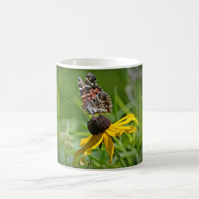 Mug Papillon sur la Musique Fleur (Centre)