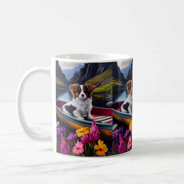 Mug Papillon sur une pagaie : Une aventure pittoresque (Gauche)